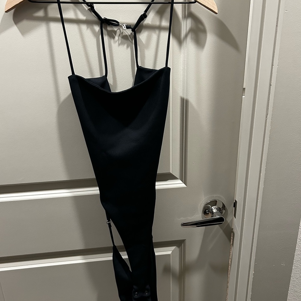 Theory Jersey Punto Milano Bodysuit with Open Back